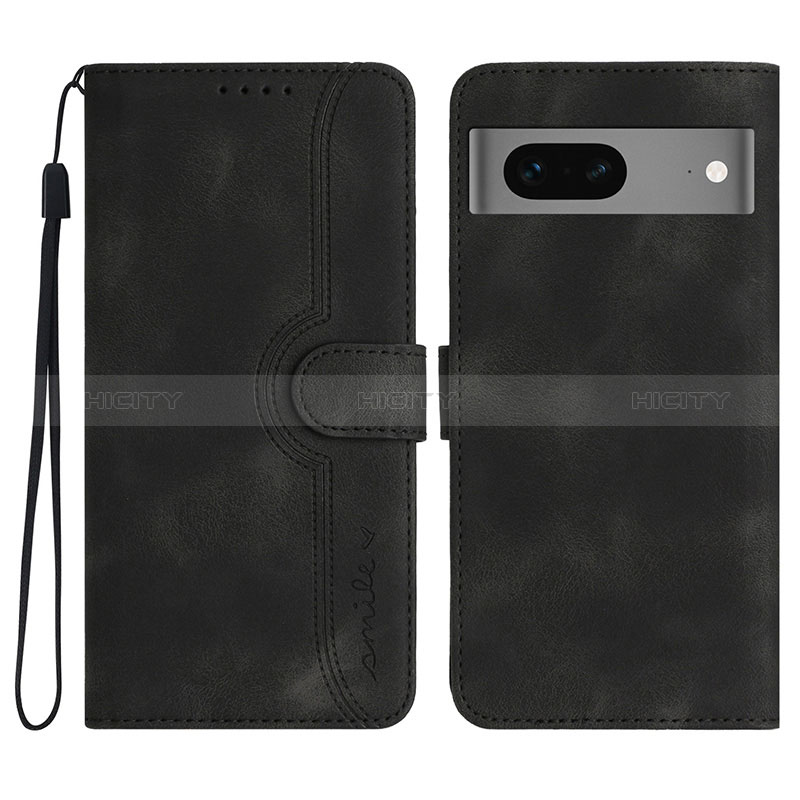 Coque Portefeuille Livre Cuir Etui Clapet YX2 pour Google Pixel 7 5G Noir Plus