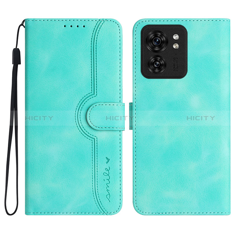 Coque Portefeuille Livre Cuir Etui Clapet YX2 pour Motorola Moto Edge (2023) 5G Vert Plus