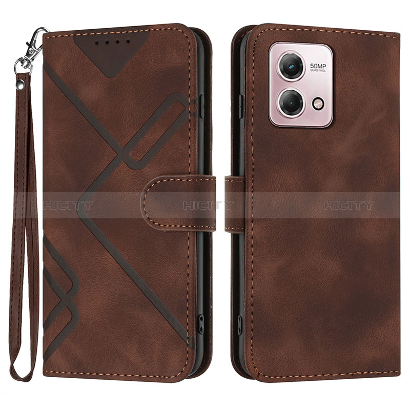 Coque Portefeuille Livre Cuir Etui Clapet YX2 pour Motorola Moto G Stylus (2023) 4G Marron Plus