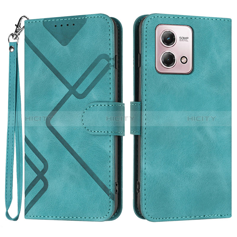 Coque Portefeuille Livre Cuir Etui Clapet YX2 pour Motorola Moto G Stylus (2023) 4G Vert Plus