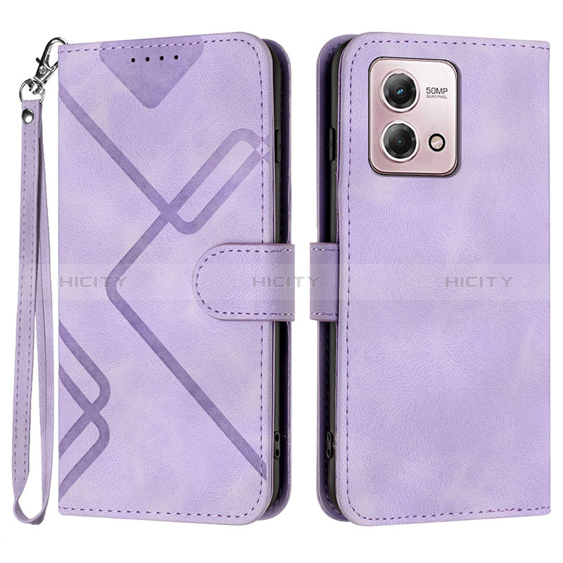 Coque Portefeuille Livre Cuir Etui Clapet YX2 pour Motorola Moto G Stylus (2023) 4G Violet Plus