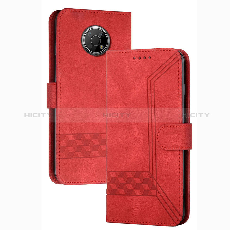 Coque Portefeuille Livre Cuir Etui Clapet YX2 pour Nokia G300 5G Rouge Plus