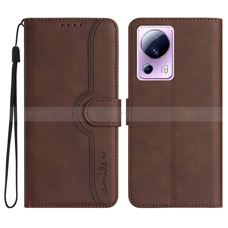 Coque Portefeuille Livre Cuir Etui Clapet YX2 pour Xiaomi Civi 2 5G Marron Plus