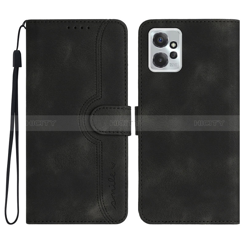 Coque Portefeuille Livre Cuir Etui Clapet YX3 pour Motorola Moto G Power 5G (2023) Noir Plus