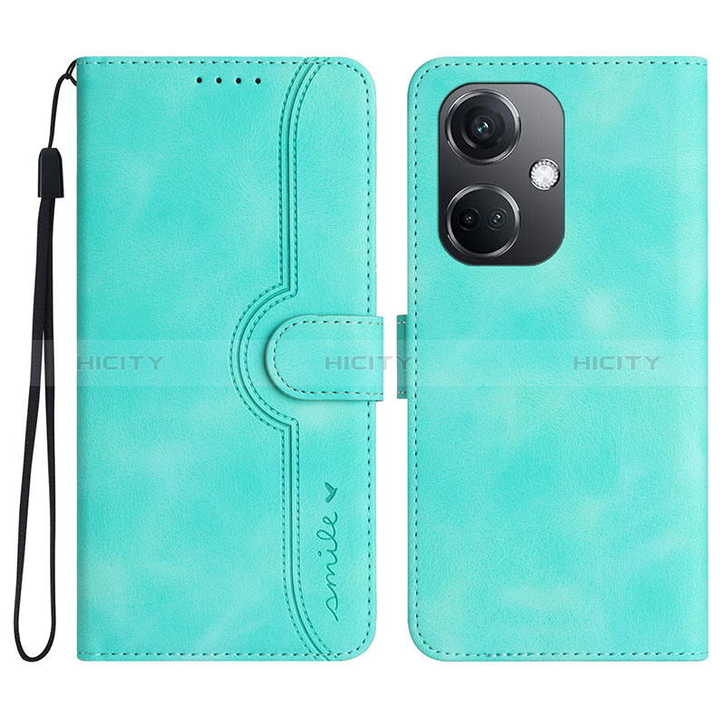 Coque Portefeuille Livre Cuir Etui Clapet YX3 pour Oppo K11 5G Vert Plus