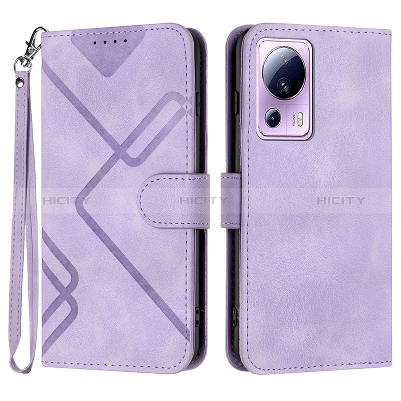 Coque Portefeuille Livre Cuir Etui Clapet YX3 pour Xiaomi Civi 2 5G Violet Plus