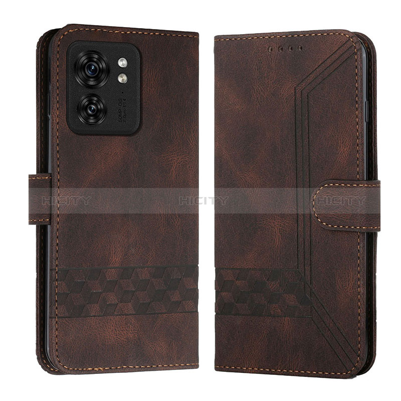 Coque Portefeuille Livre Cuir Etui Clapet YX4 pour Motorola Moto Edge (2023) 5G Marron Plus