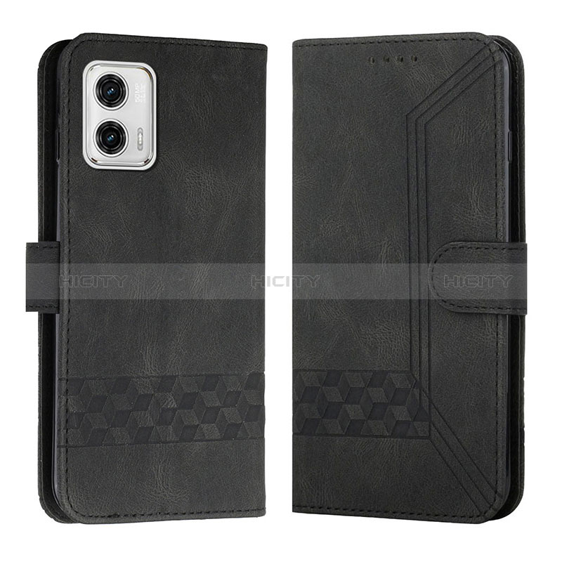 Coque Portefeuille Livre Cuir Etui Clapet YX4 pour Motorola Moto G 5G (2023) Noir Plus