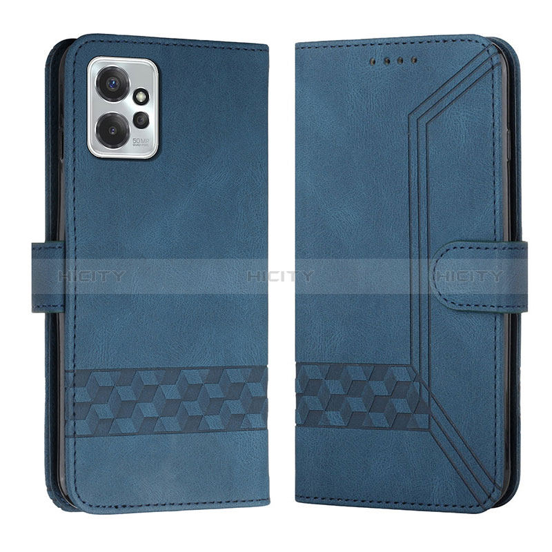 Coque Portefeuille Livre Cuir Etui Clapet YX4 pour Motorola Moto G Power 5G (2023) Bleu Plus