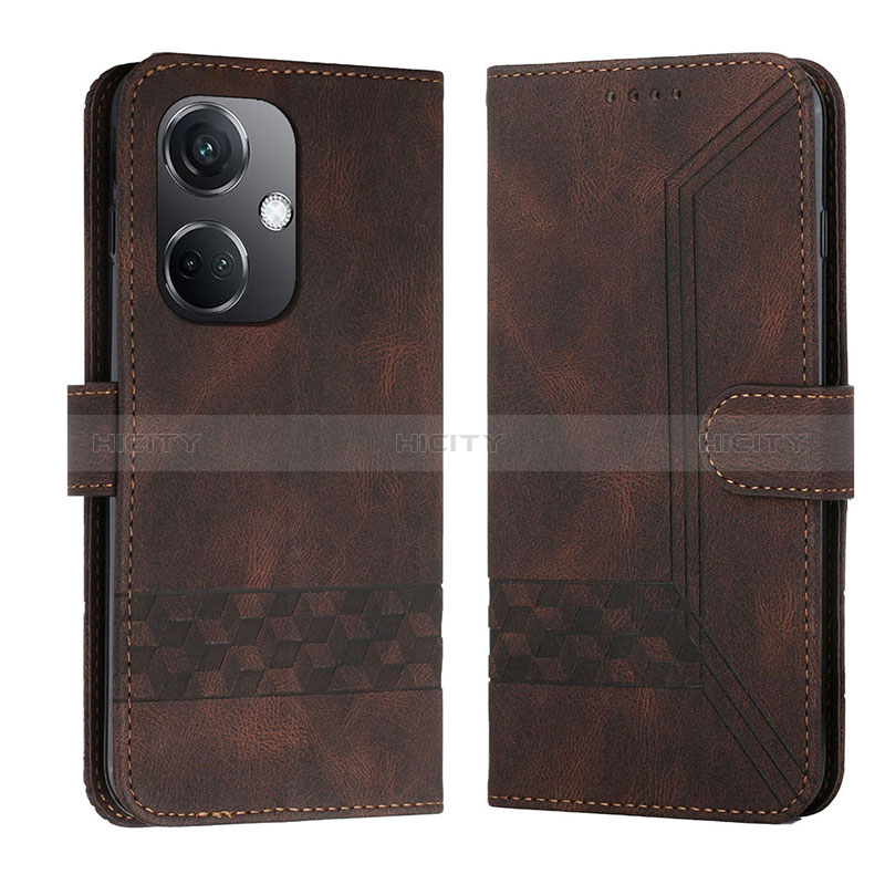 Coque Portefeuille Livre Cuir Etui Clapet YX5 pour Oppo K11 5G Marron Plus