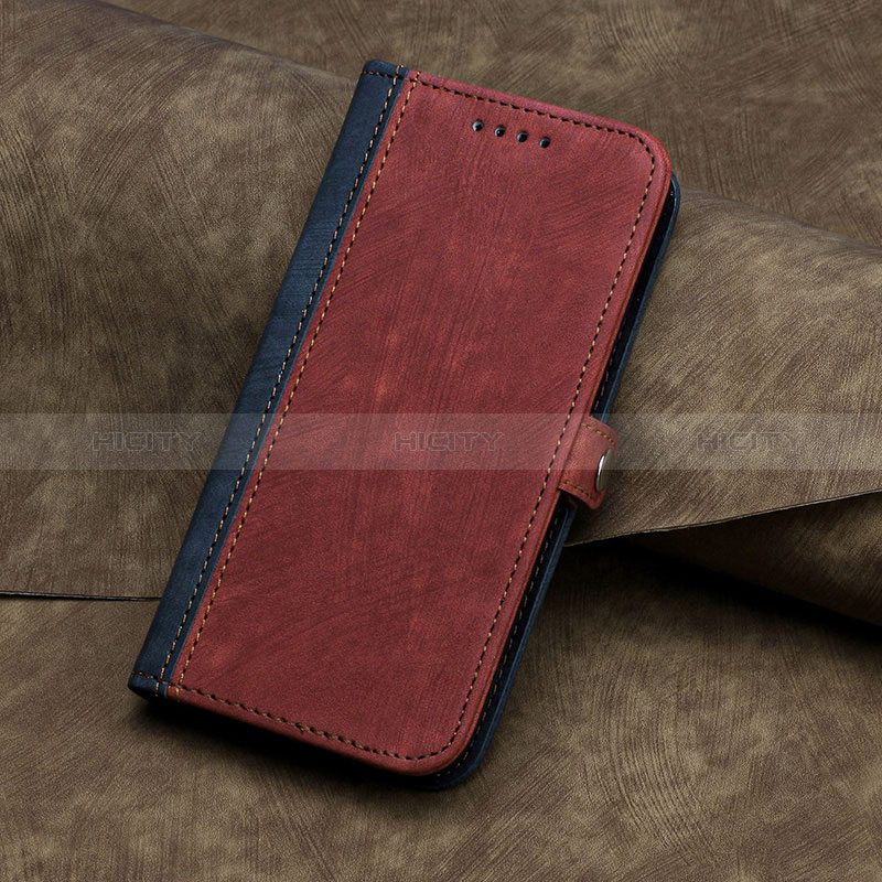 Coque Portefeuille Livre Cuir Etui Clapet YX5 pour Samsung Galaxy S22 5G Rouge Plus