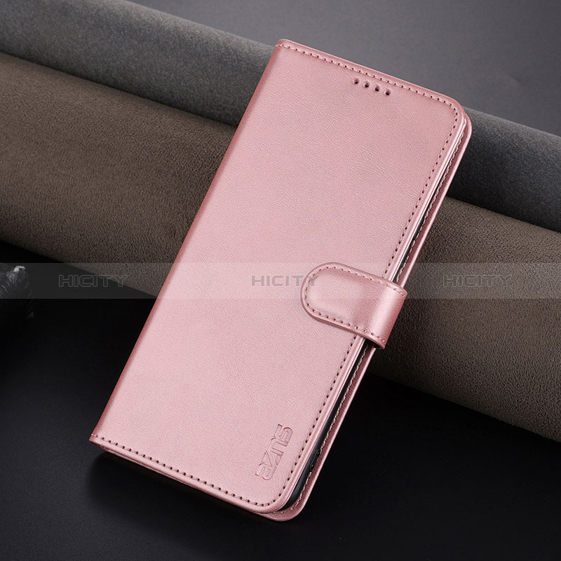 Coque Portefeuille Livre Cuir Etui Clapet YZ1 pour Huawei Honor 80 5G Or Rose Plus