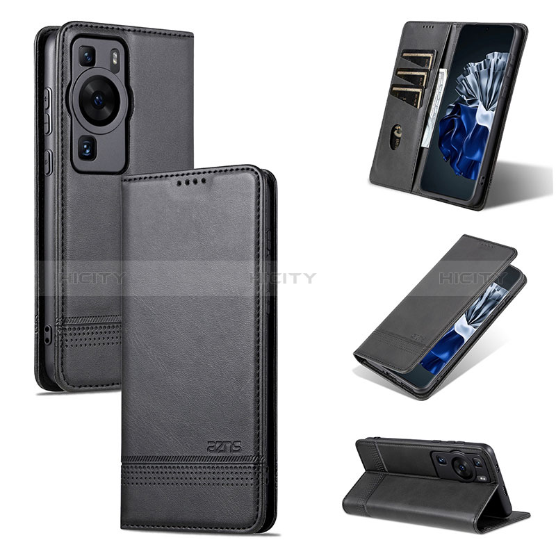 Coque Portefeuille Livre Cuir Etui Clapet YZ1 pour Huawei P60 Plus