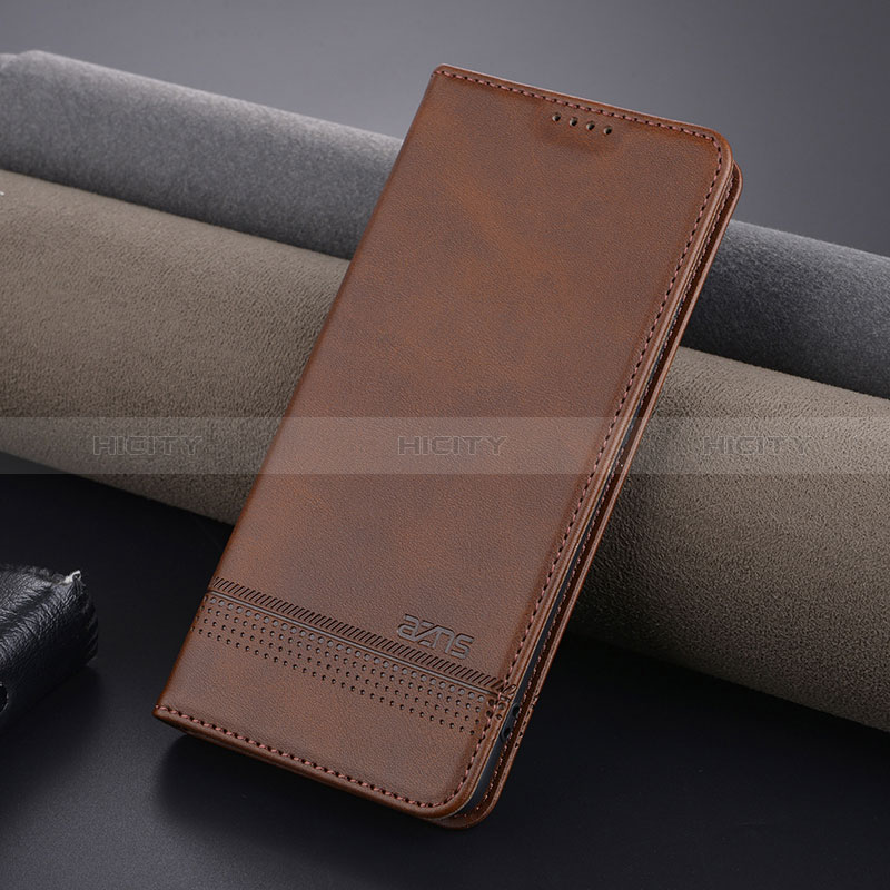 Coque Portefeuille Livre Cuir Etui Clapet YZ1 pour Oppo A2 Pro 5G Marron Plus