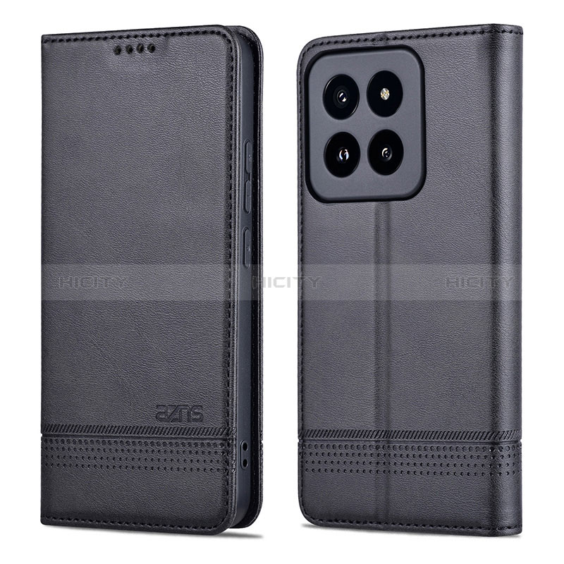 Coque Portefeuille Livre Cuir Etui Clapet YZ1 pour Xiaomi Mi 14 5G Noir Plus