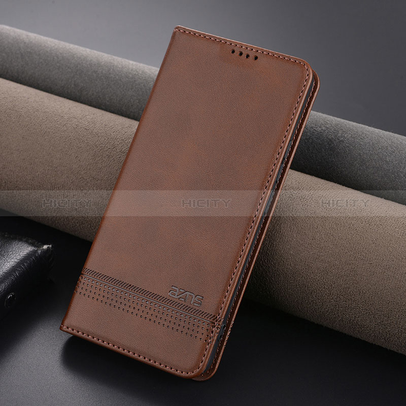 Coque Portefeuille Livre Cuir Etui Clapet YZ1 pour Xiaomi Redmi Note 13 Pro+ Plus 5G Marron Plus