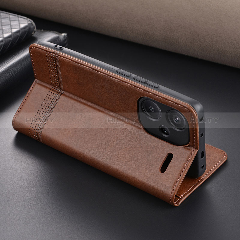 Coque Portefeuille Livre Cuir Etui Clapet YZ1 pour Xiaomi Redmi Note 13 Pro+ Plus 5G Plus