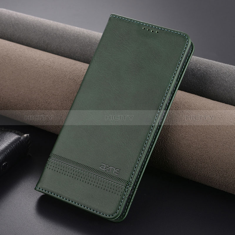 Coque Portefeuille Livre Cuir Etui Clapet YZ1 pour Xiaomi Redmi Note 13 Pro+ Plus 5G Vert Plus