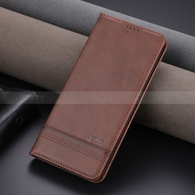 Coque Portefeuille Livre Cuir Etui Clapet YZ2 pour Huawei Honor 80 GT 5G Marron Plus