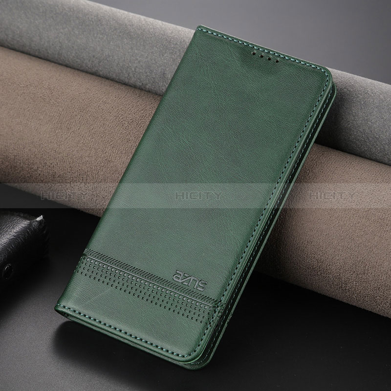 Coque Portefeuille Livre Cuir Etui Clapet YZ2 pour Huawei Nova 11 Pro Vert Plus