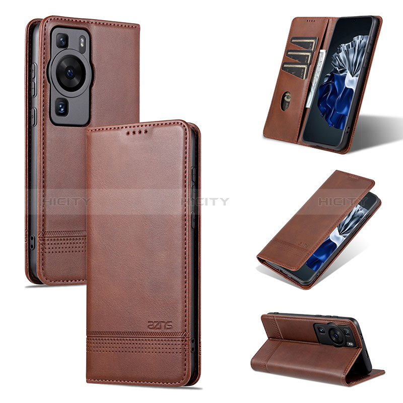 Coque Portefeuille Livre Cuir Etui Clapet YZ2 pour Huawei P60 Plus