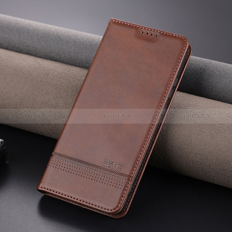 Coque Portefeuille Livre Cuir Etui Clapet YZ2 pour Oppo Reno10 5G Marron Plus