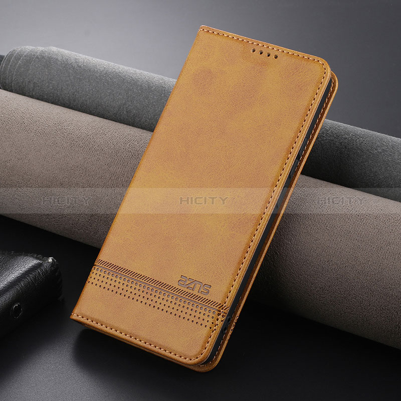 Coque Portefeuille Livre Cuir Etui Clapet YZ2 pour Xiaomi Mi 13T 5G Brun Clair Plus