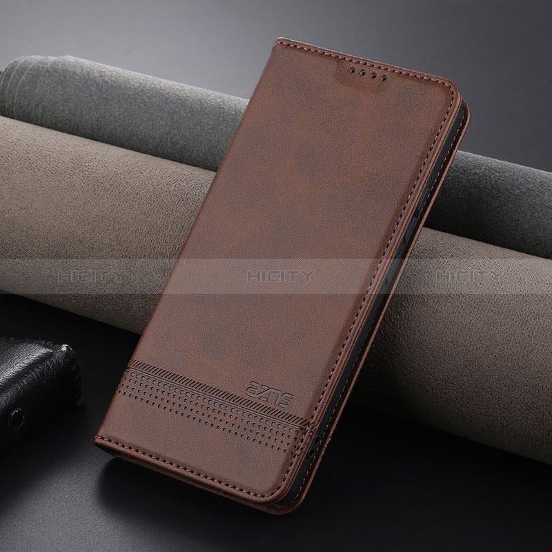 Coque Portefeuille Livre Cuir Etui Clapet YZ2 pour Xiaomi Mi 13T 5G Marron Plus