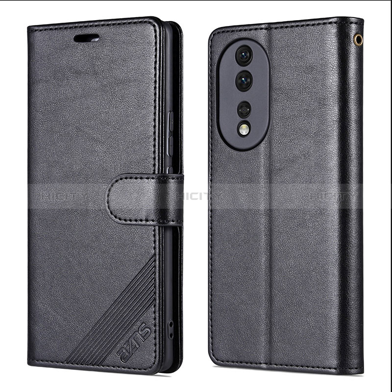 Coque Portefeuille Livre Cuir Etui Clapet YZ3 pour Huawei Honor 90 5G Noir Plus