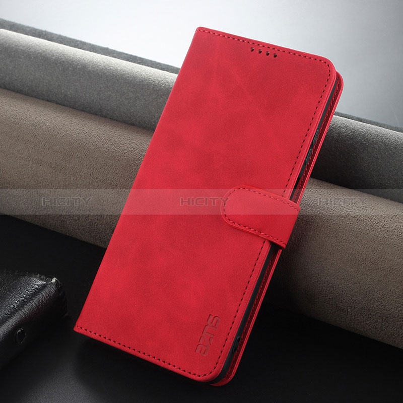 Coque Portefeuille Livre Cuir Etui Clapet YZ3 pour Huawei Nova Y91 Rouge Plus