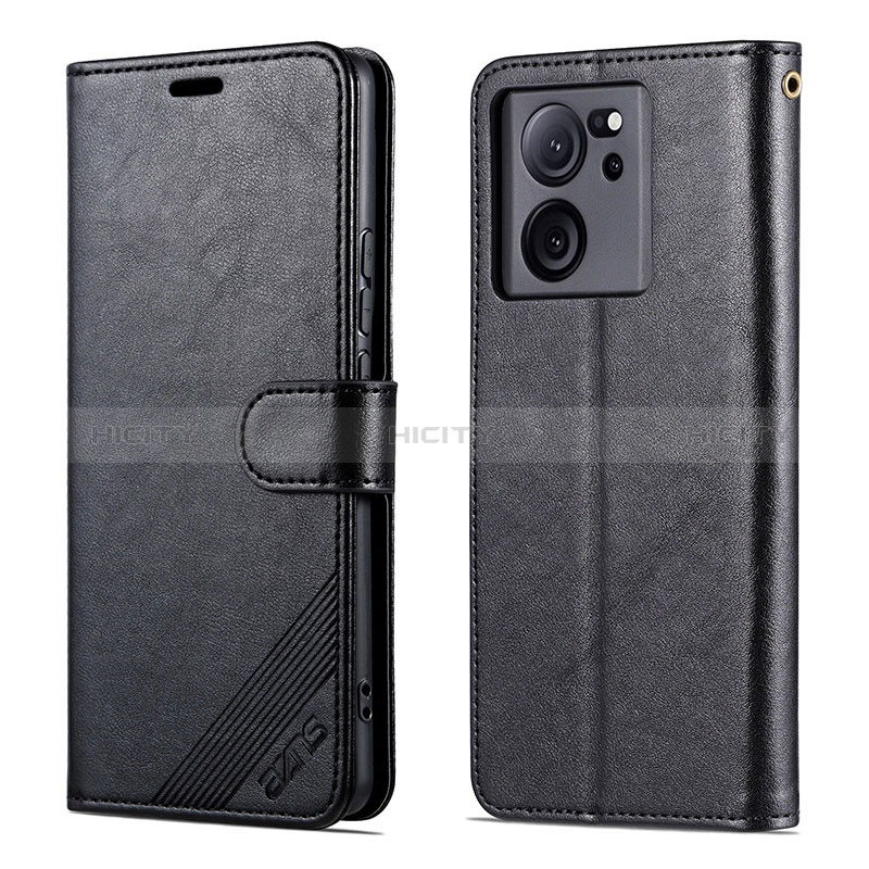 Coque Portefeuille Livre Cuir Etui Clapet YZ3 pour Xiaomi Mi 13T 5G Noir Plus