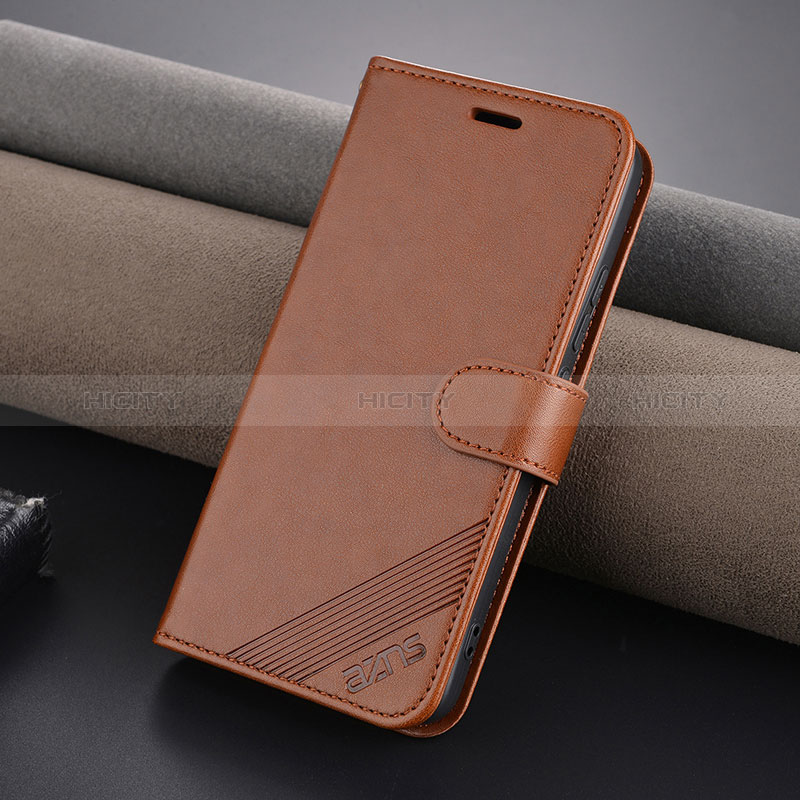 Coque Portefeuille Livre Cuir Etui Clapet YZ3 pour Xiaomi Mi 14 5G Marron Plus