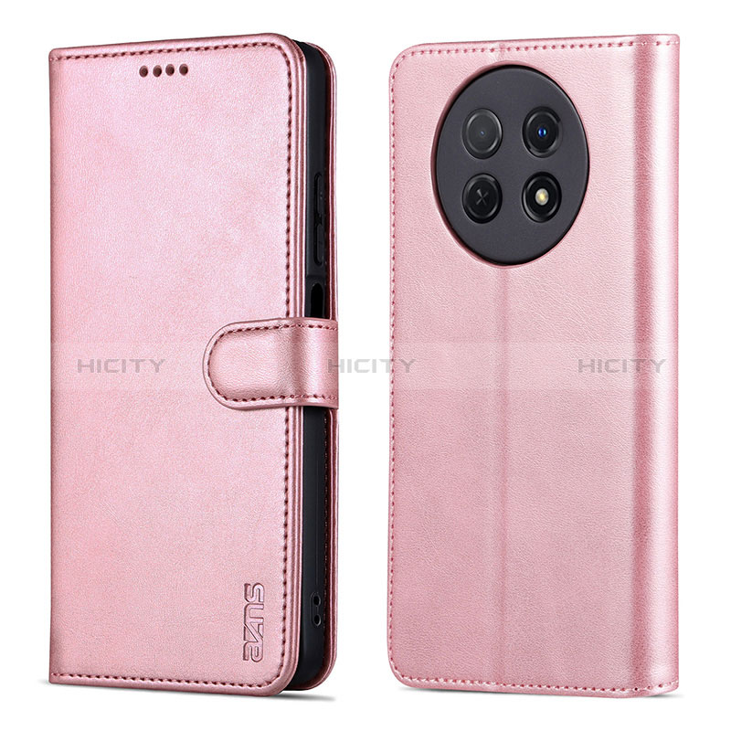 Coque Portefeuille Livre Cuir Etui Clapet YZ4 pour Huawei Nova Y91 Or Rose Plus