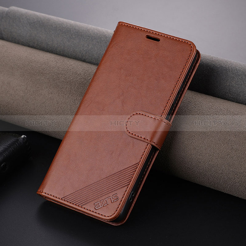 Coque Portefeuille Livre Cuir Etui Clapet YZ4 pour OnePlus Nord CE 3 5G Marron Plus