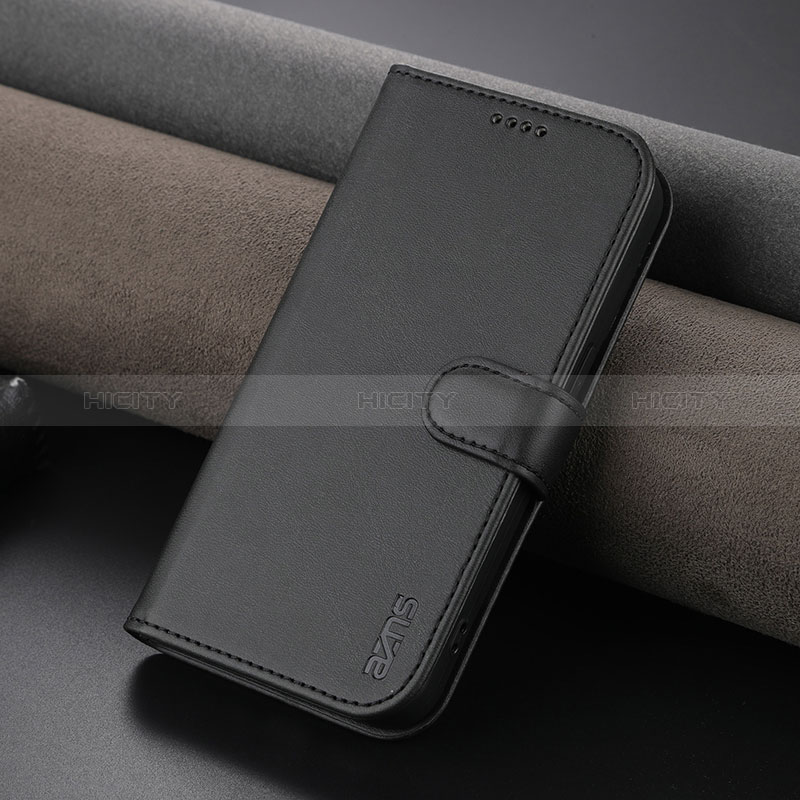 Coque Portefeuille Livre Cuir Etui Clapet YZ5 pour Apple iPhone 15 Pro Max Noir Plus