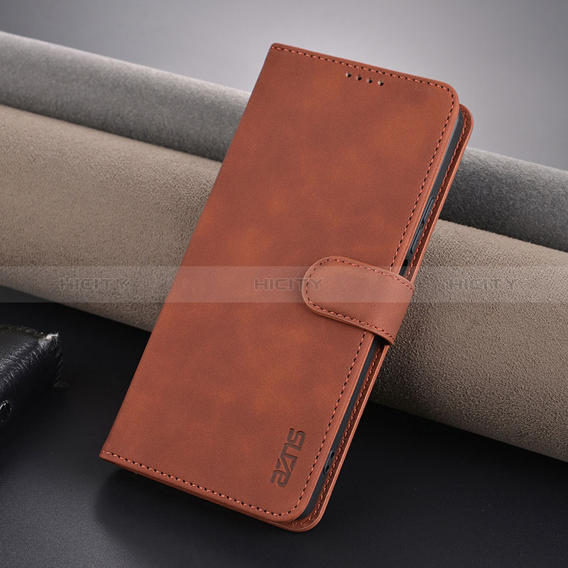 Coque Portefeuille Livre Cuir Etui Clapet YZ5 pour Xiaomi Redmi Note 13 5G Marron Plus