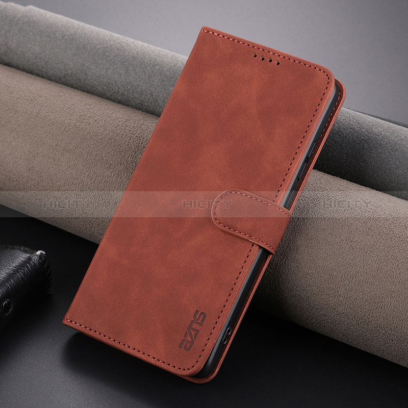 Coque Portefeuille Livre Cuir Etui Clapet YZ6 pour OnePlus Nord CE 3 5G Marron Plus