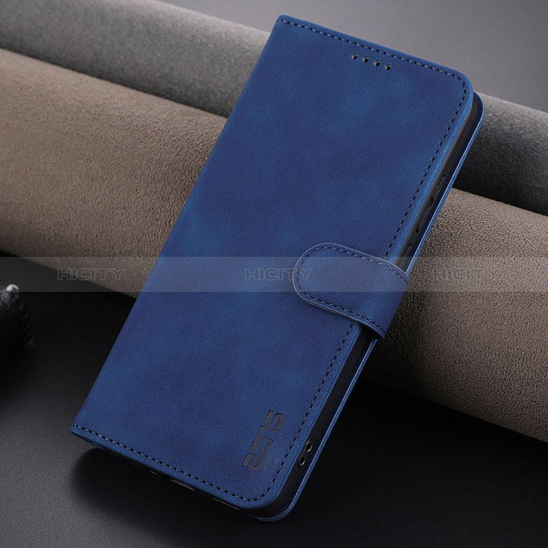 Coque Portefeuille Livre Cuir Etui Clapet YZ6 pour Oppo A78 4G Bleu Plus