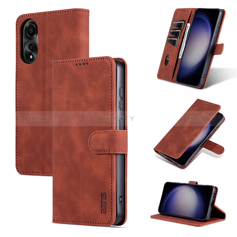 Coque Portefeuille Livre Cuir Etui Clapet YZ6 pour Oppo A78 4G Plus