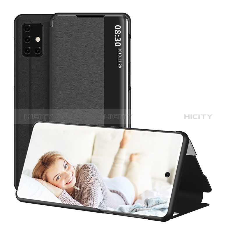 Coque Portefeuille Livre Cuir Etui Clapet ZL2 pour Samsung Galaxy M40S Noir Plus