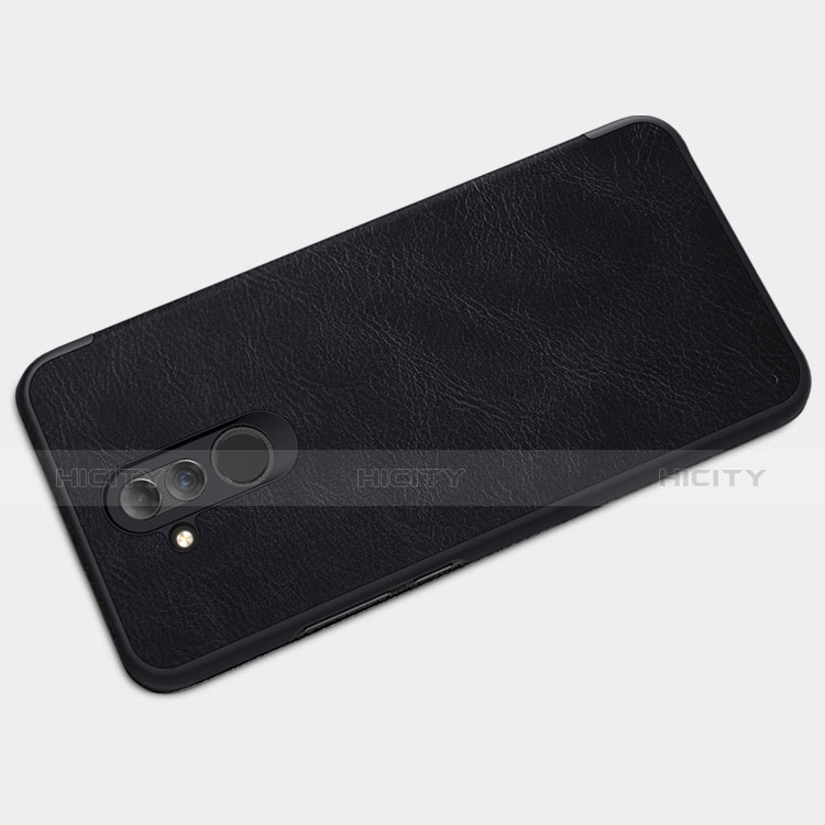 Coque Portefeuille Livre Cuir F01 pour Huawei Mate 20 Lite Noir Plus