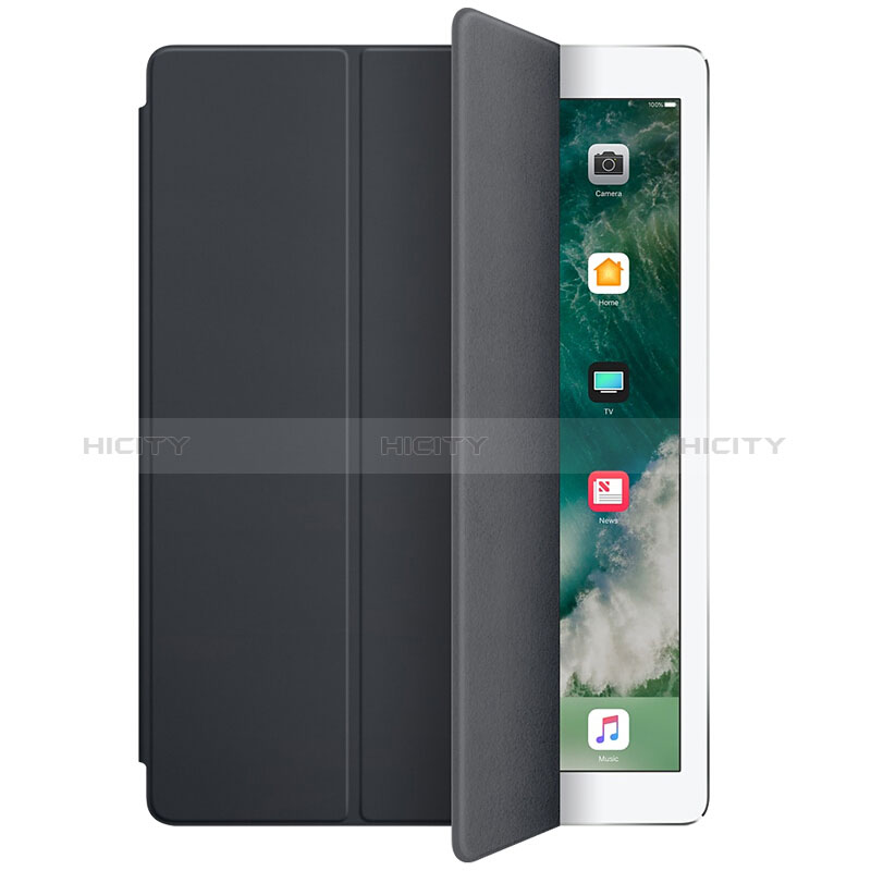 Coque Portefeuille Livre Cuir L01 pour Apple New iPad 9.7 (2018) Noir Plus