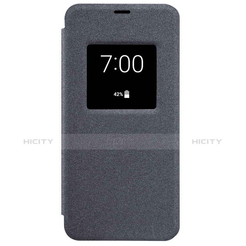 Coque Portefeuille Livre Cuir L01 pour LG G6 Noir Plus