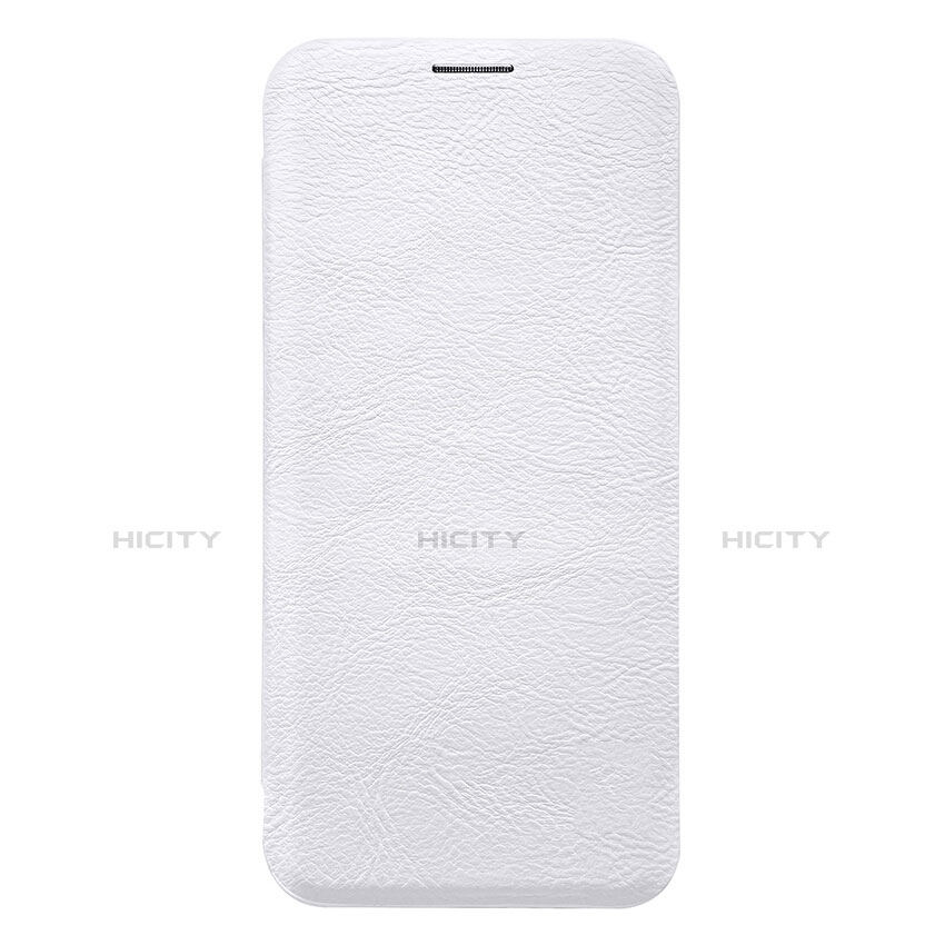 Coque Portefeuille Livre Cuir L01 pour Samsung Galaxy S9 Blanc Plus