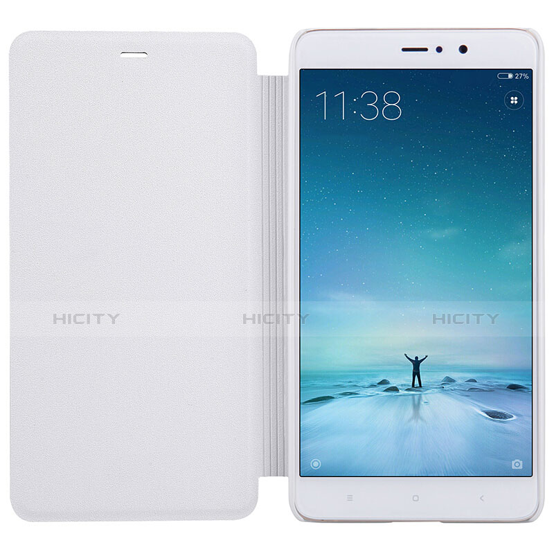 Coque Portefeuille Livre Cuir L01 pour Xiaomi Mi 5S Plus Blanc Plus