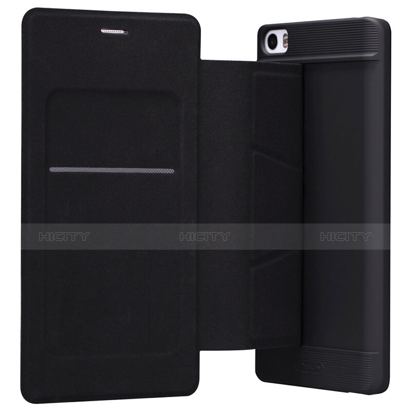 Coque Portefeuille Livre Cuir L01 pour Xiaomi Mi Note Noir Plus