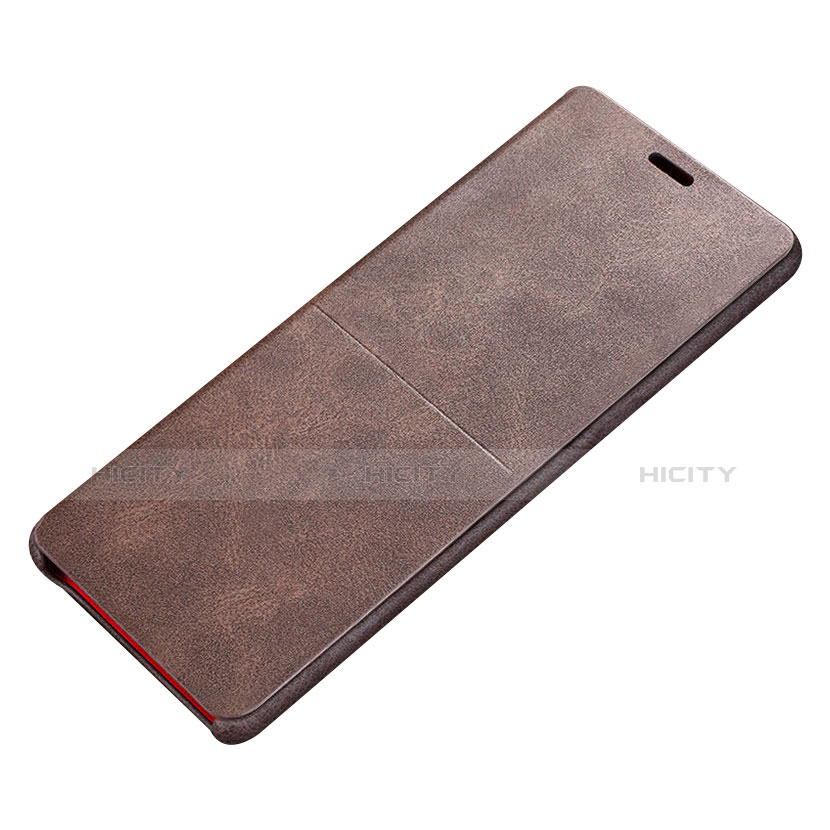 Coque Portefeuille Livre Cuir L02 pour Samsung Galaxy Note 8 Marron Plus