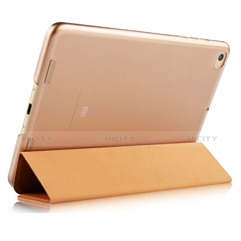 Coque Portefeuille Livre Cuir L02 pour Xiaomi Mi Pad 2 Marron Plus