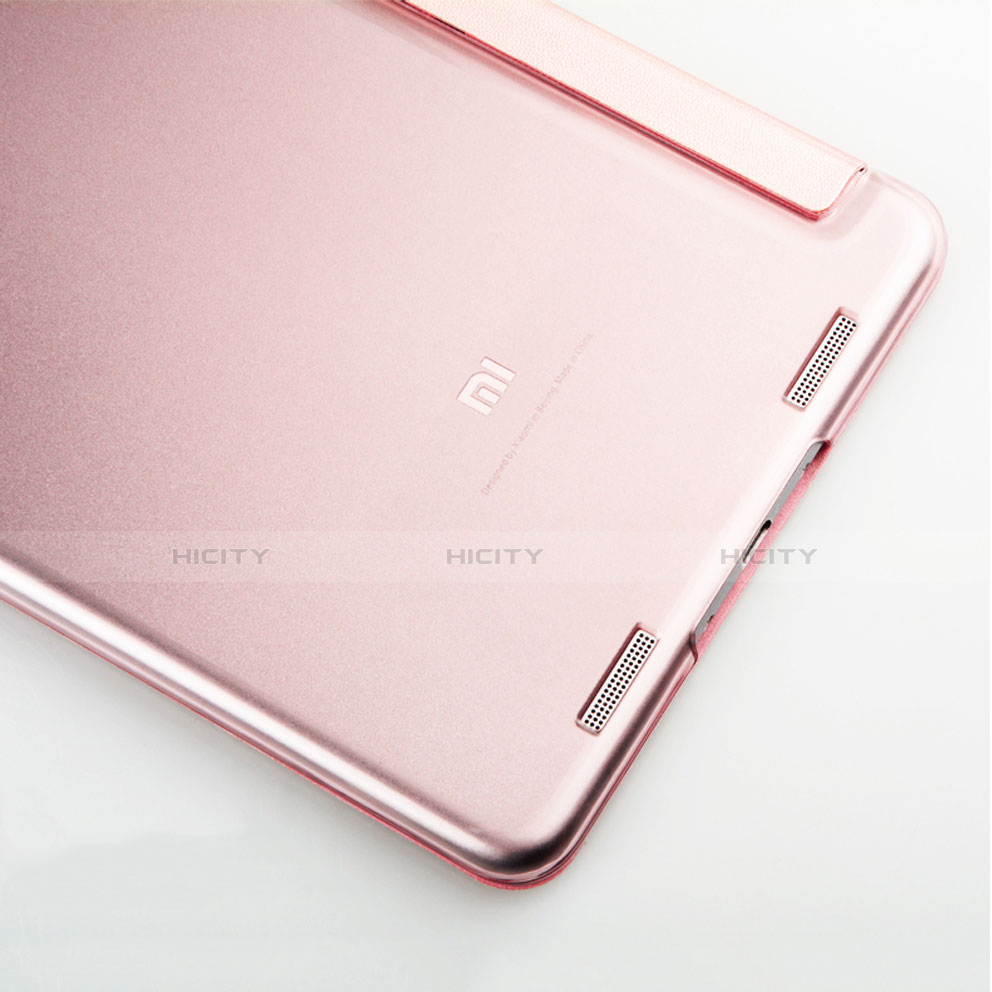 Coque Portefeuille Livre Cuir L02 pour Xiaomi Mi Pad 2 Or Rose Plus