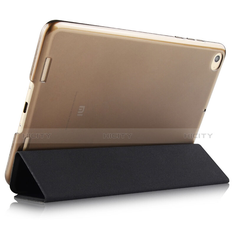 Coque Portefeuille Livre Cuir L02 pour Xiaomi Mi Pad 3 Noir Plus